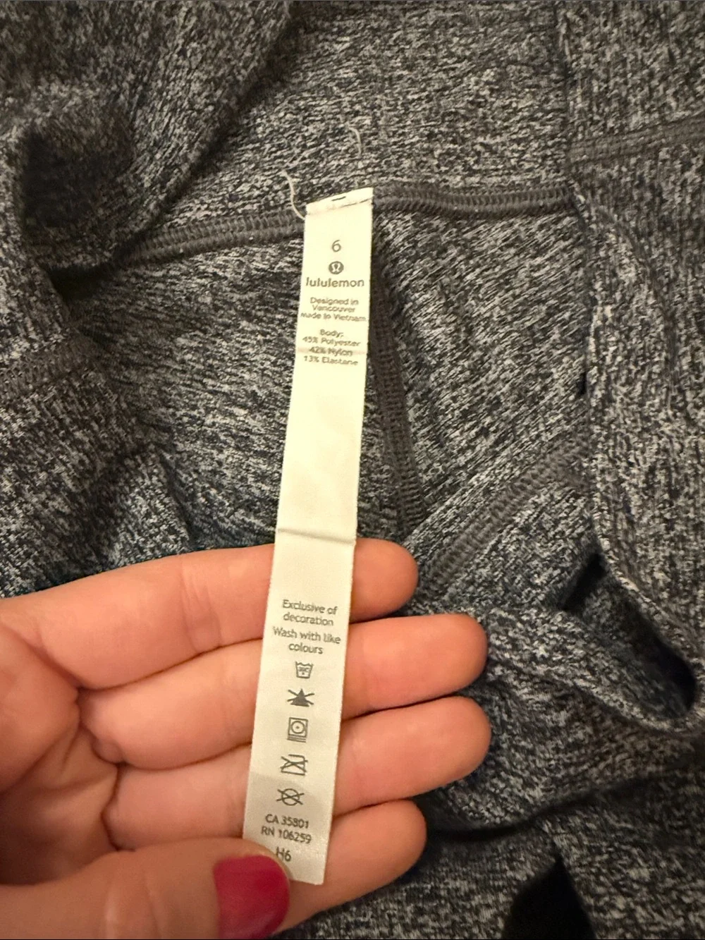 lululemon athletica heathery charcoal