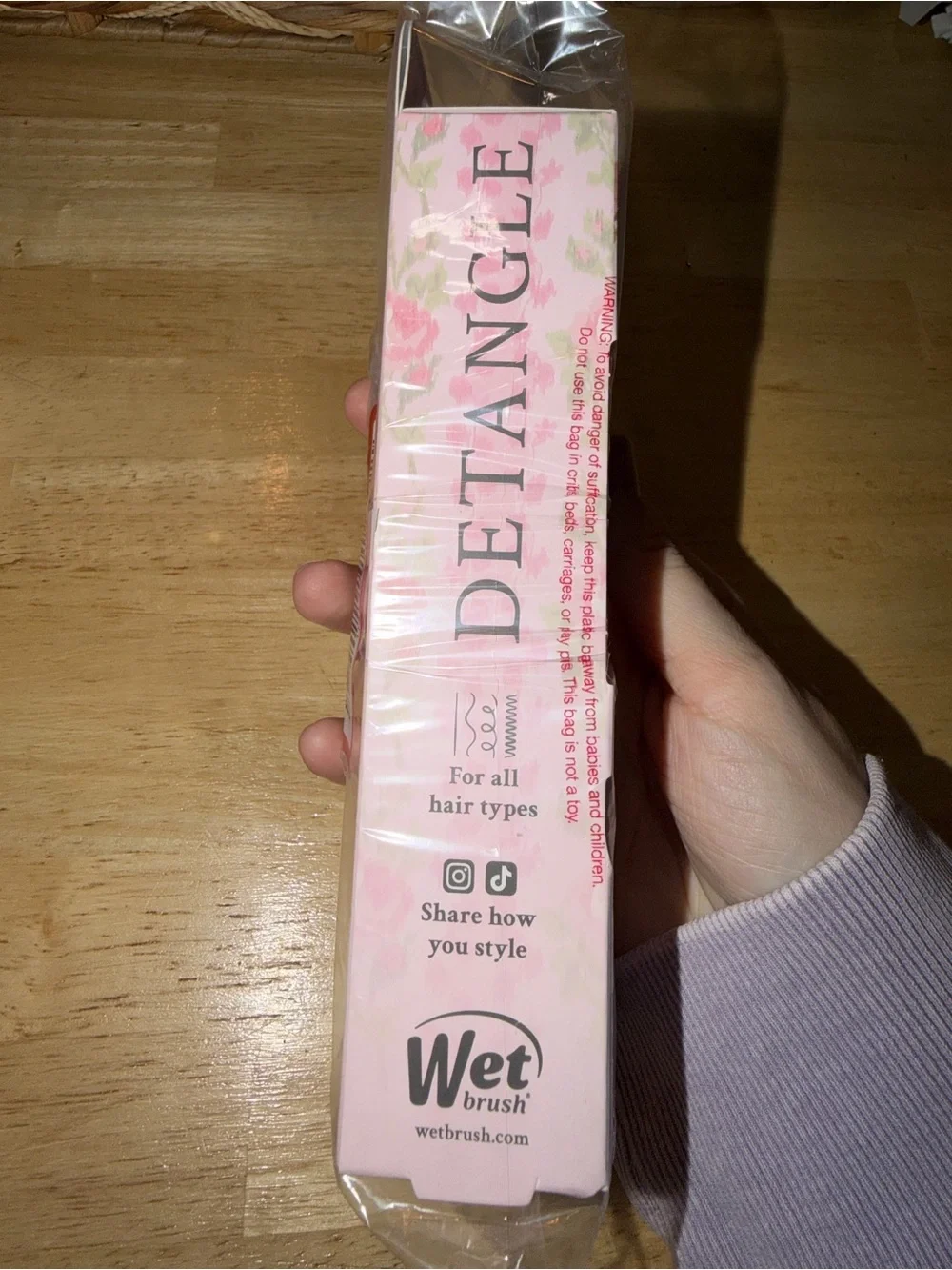 LoveShackFancy x Target – WetBrush Blooming Heirloom Mini OG Detangler