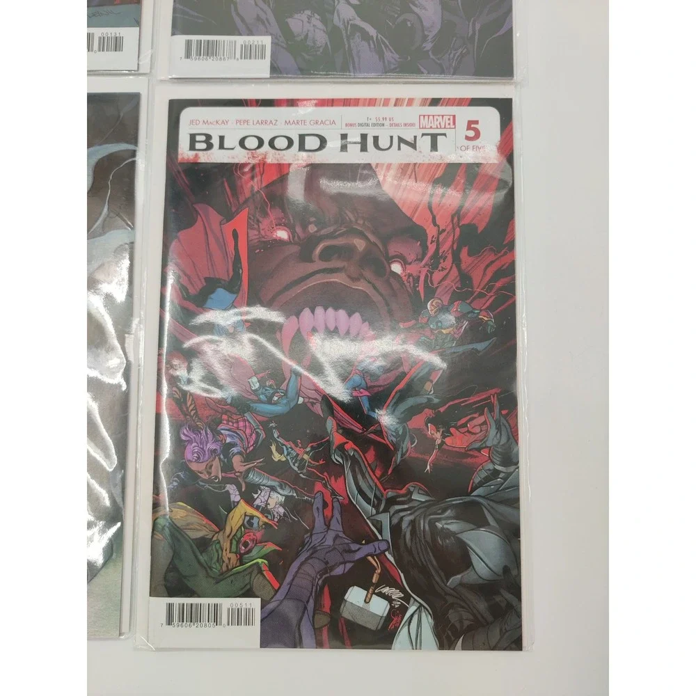 Marvel Blood Hunt Comic Book Lot Issues 1 2 3‎ 5 Near Complete Missing 4