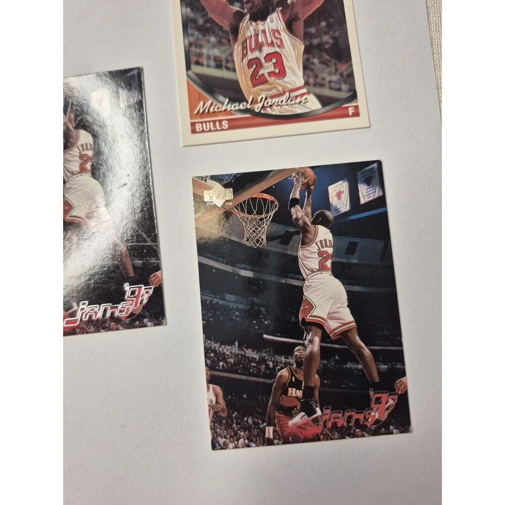 Michael Jordan Card Lot of 3 Upper Deck Topps Chicago Bulls NBA HOF 1992 1996