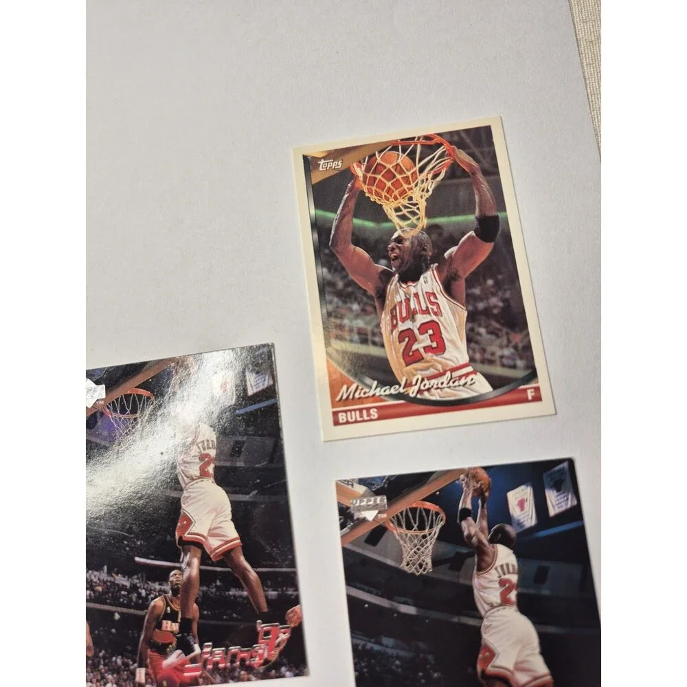 Michael Jordan Card Lot of 3 Upper Deck Topps Chicago Bulls NBA HOF 1992 1996