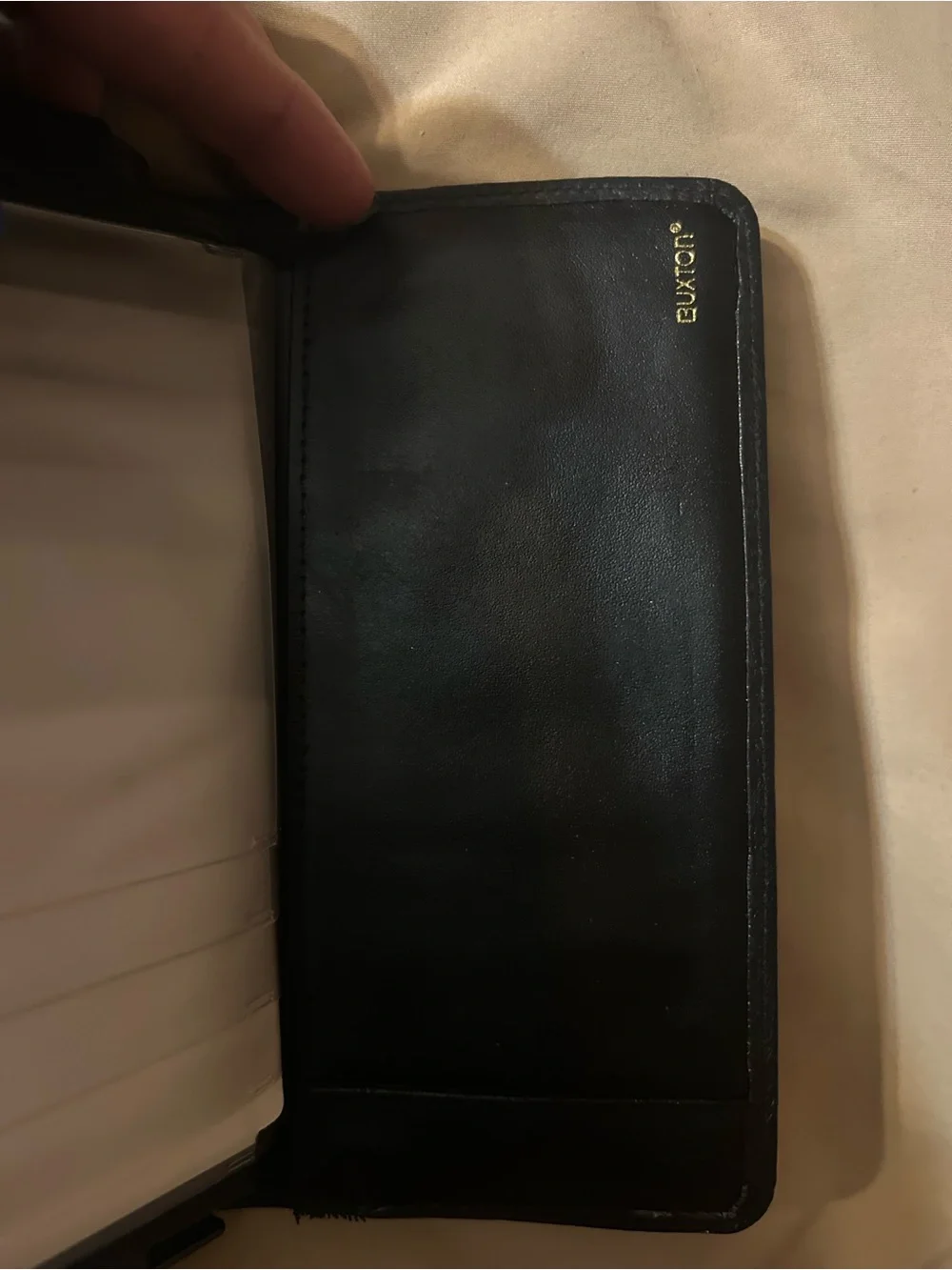 Buxton black leather
