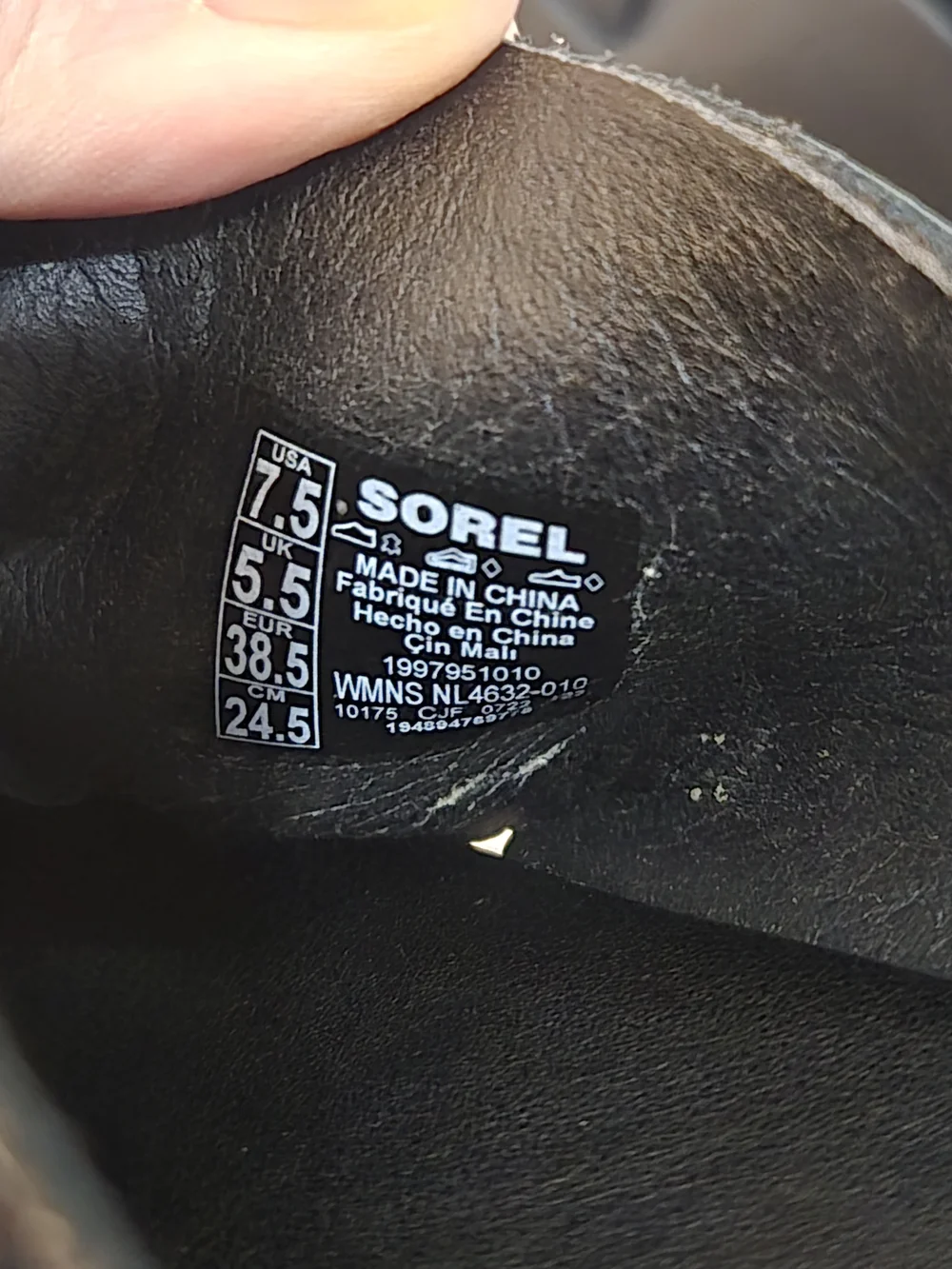 Sorel black cameron