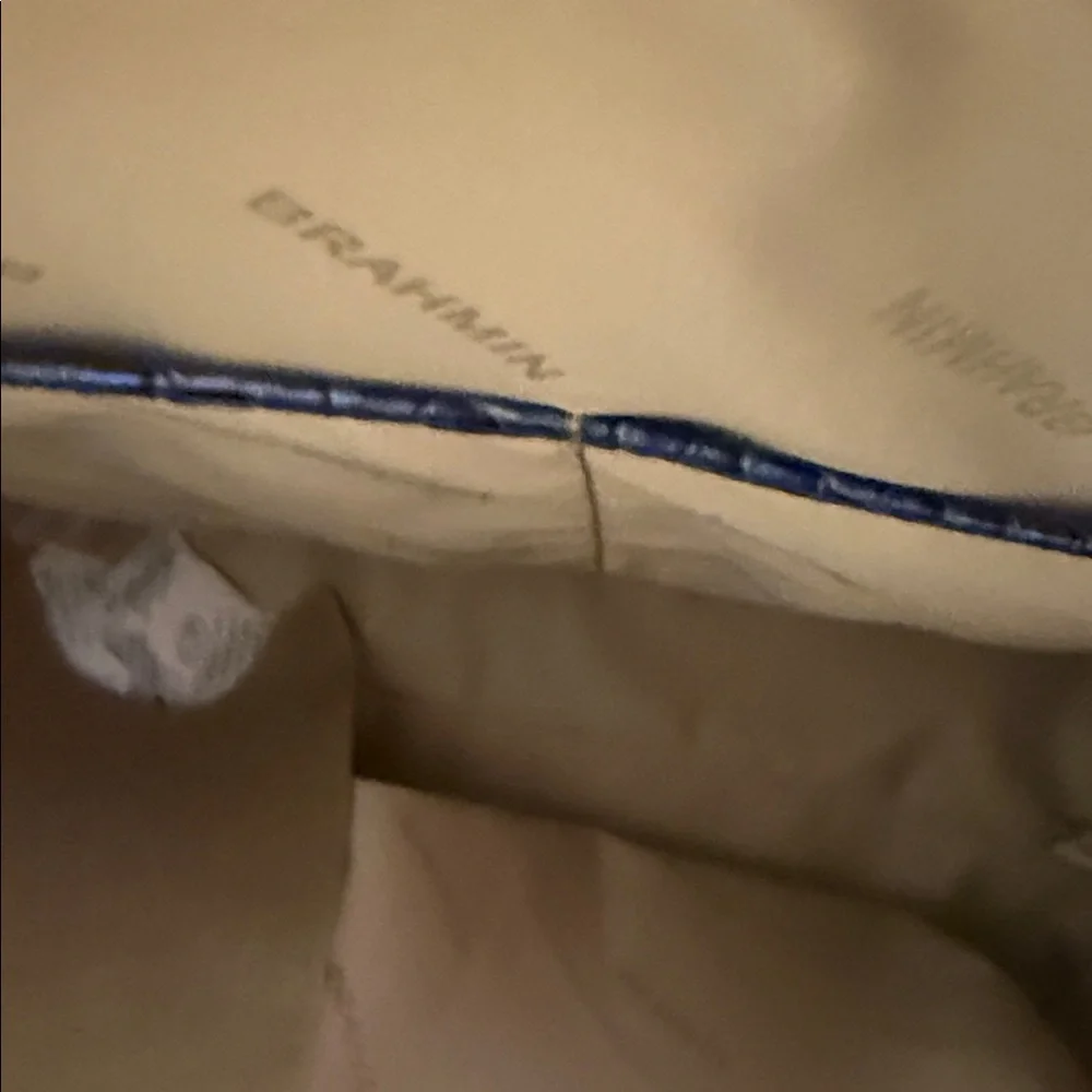 Brahmin Iridescent Blue Shoulder Bag