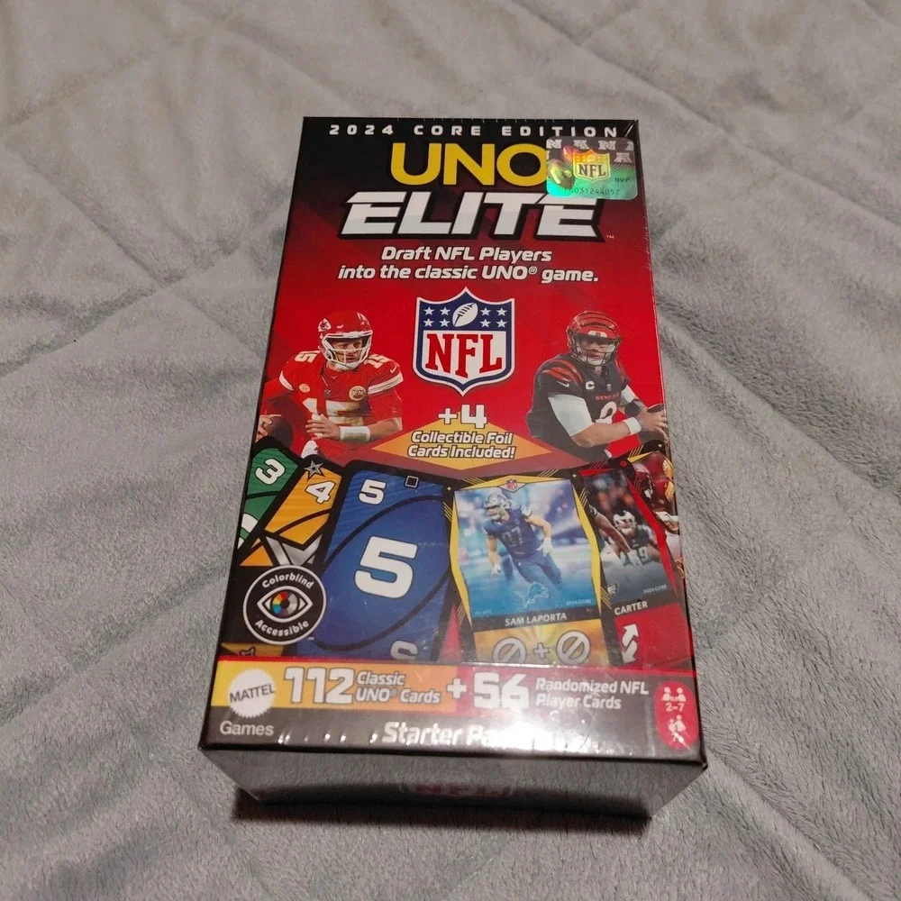 UNO Elite 2024 NFL Starter Pack Deck Core Edition Family Card Game SEALED NEW