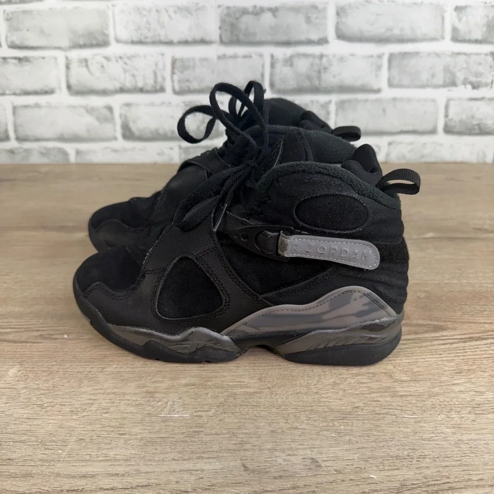 Jordan Air Jordan 8 Retro Winterized Gunsmoke Black Sneakers 4Y