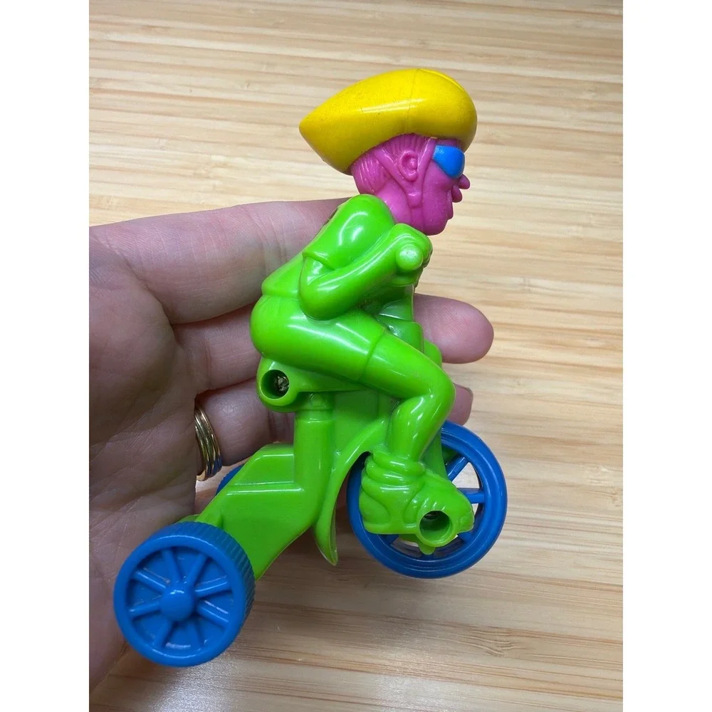 1995 Wendy's Bike Trax Bicycle Rider Toy Trike Figure Works Vintage