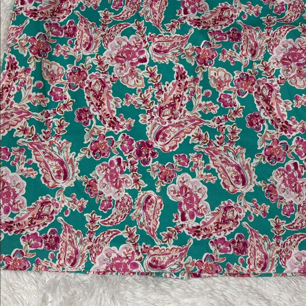 J. Crew Floral Printed Pencil Skirt In Size 8