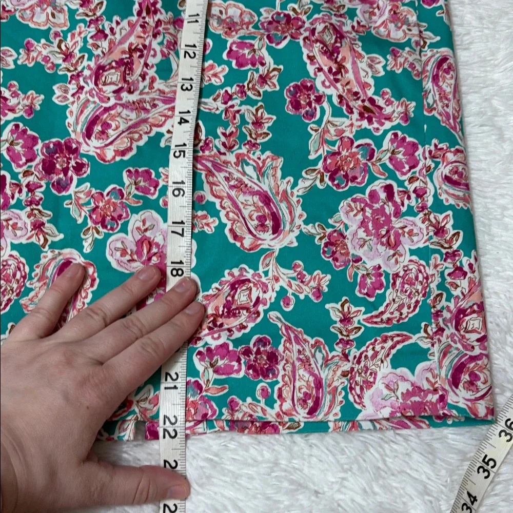 J. Crew Floral Printed Pencil Skirt In Size 8
