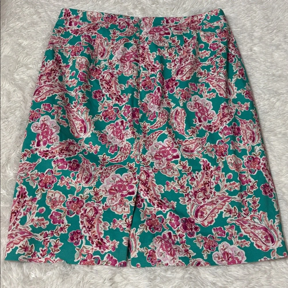 J. Crew Floral Printed Pencil Skirt In Size 8
