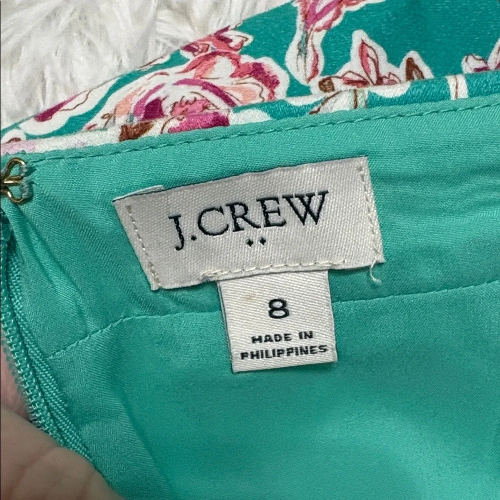 J. Crew Floral Printed Pencil Skirt In Size 8
