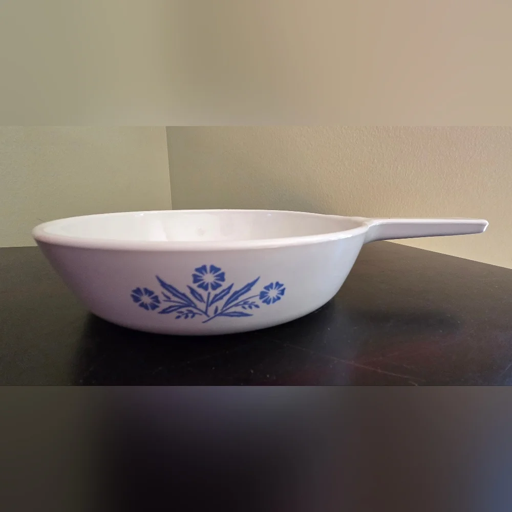 Vtg Corningware Cornflower Blue Skillet Saucepan 6.5