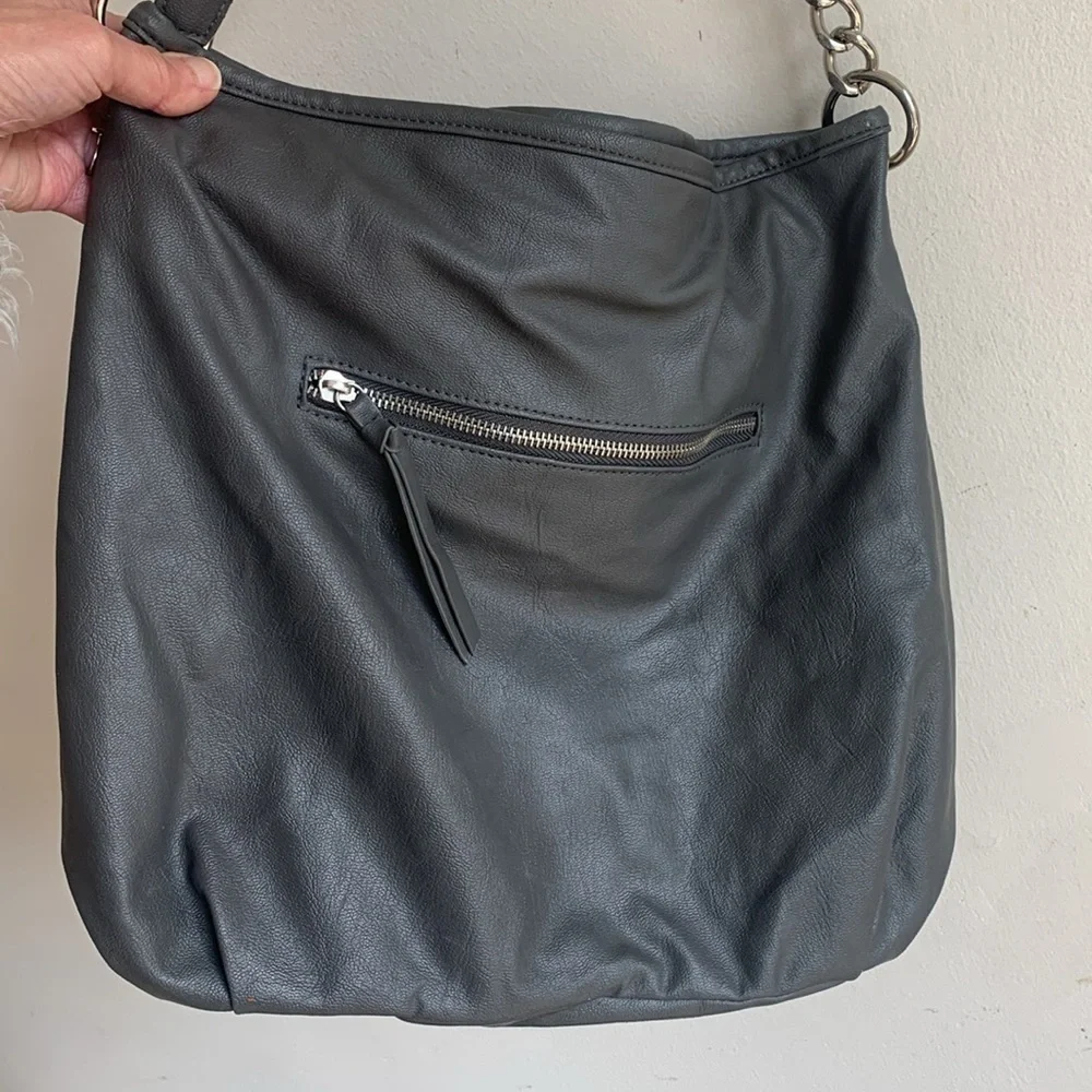 Olivia + Joy Slouchy Hobo Zipper Detail Shoulder Bag