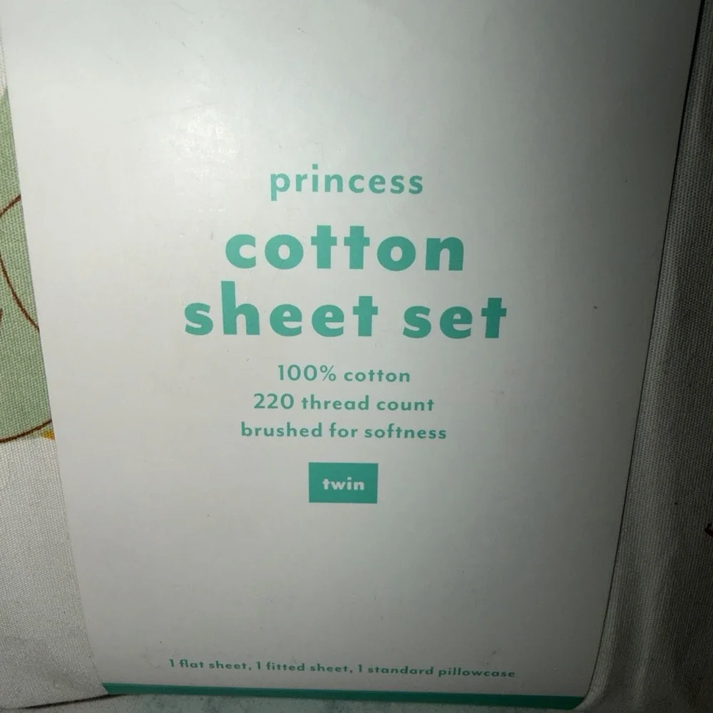 The Disney Collection by Pillowfort Twin Princess Characters Kids' Sheet Set