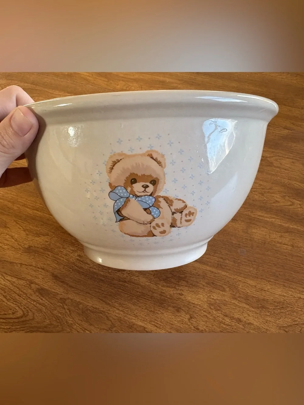 Vintage tienshan theodore country bear 9in mixing bowl