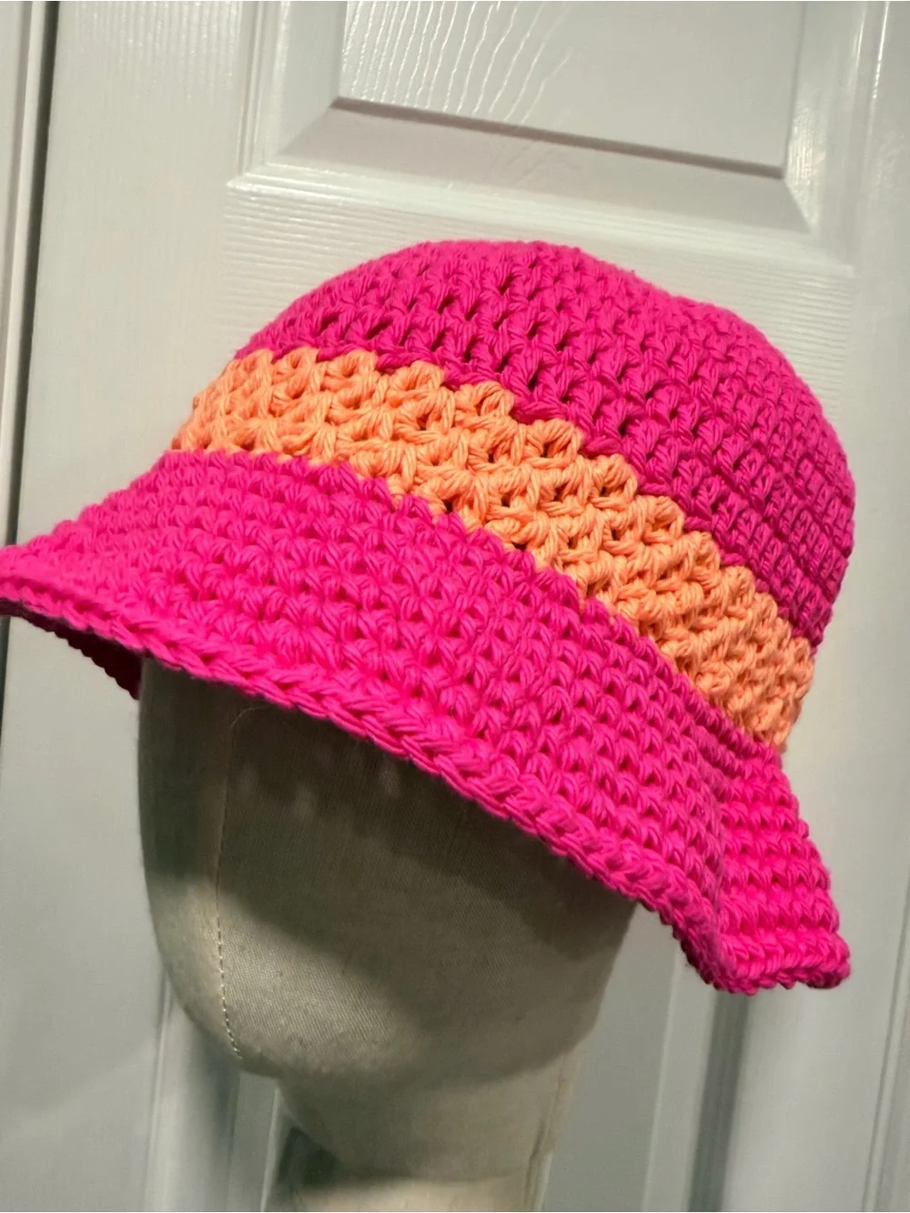 Handmade crochet bucket