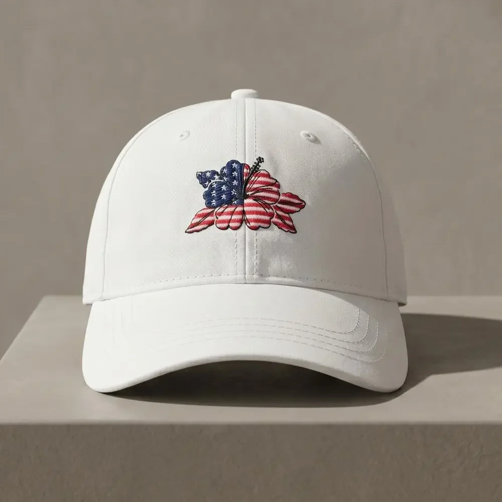 Tommy‎ Bahama Unisex OS Coastal Tropical Resortwear Flag Hibiscus Baseball Cap