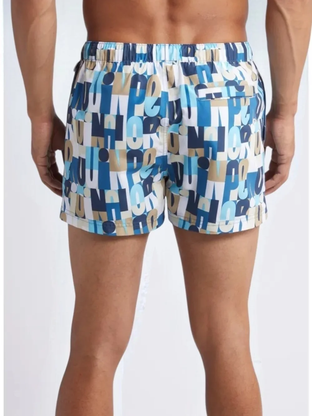 Original Penguim Men's Logo Board Short Swim Trunks Vallarta Blue XXL