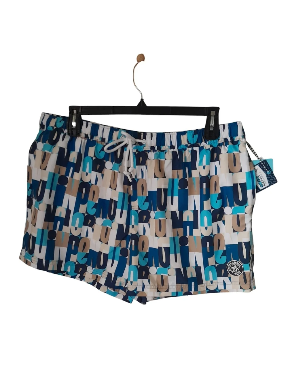 Original Penguim Men's Logo Board Short Swim Trunks Vallarta Blue XXL
