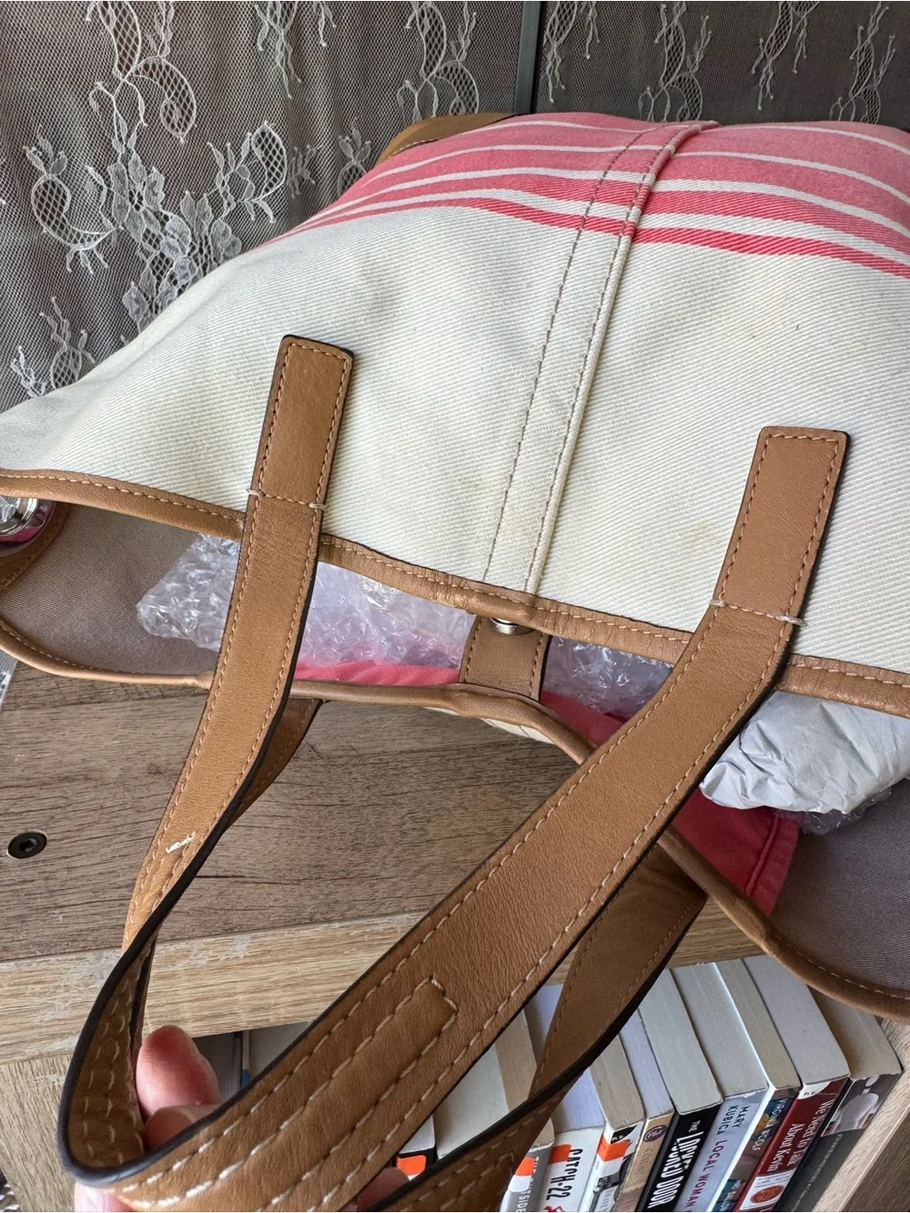Coach canvas tote