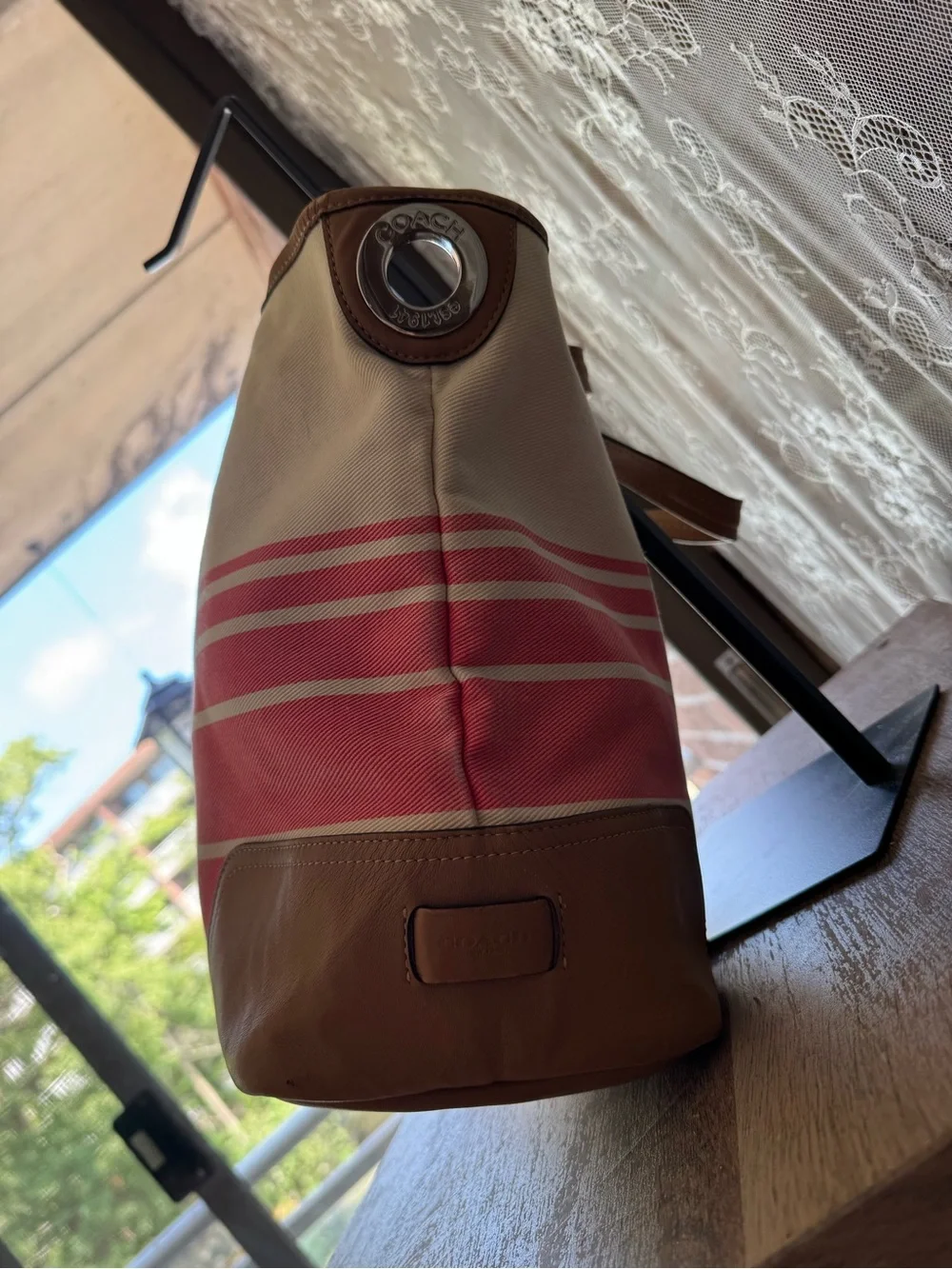 Coach canvas tote