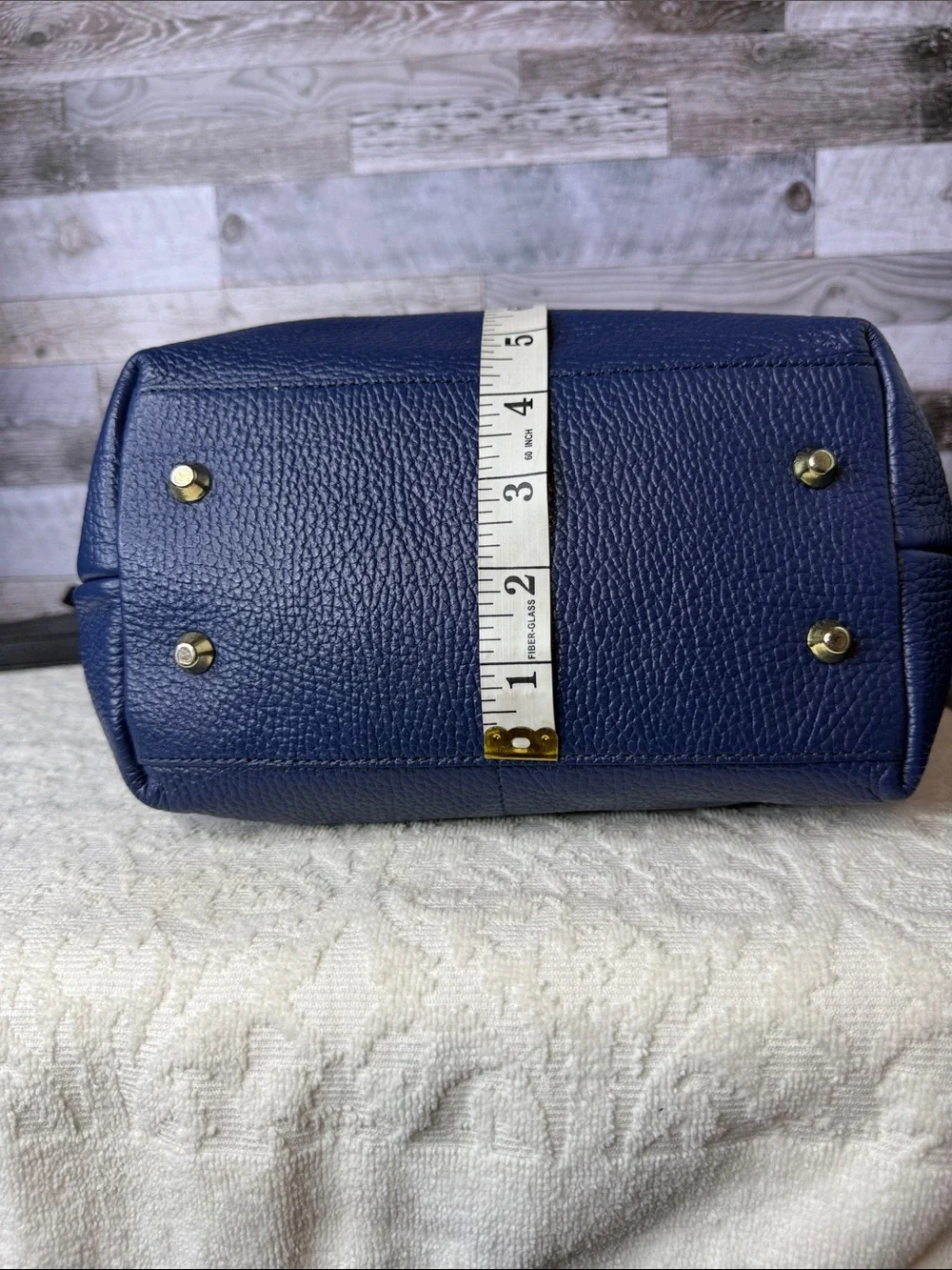 Valentina pebbled navy