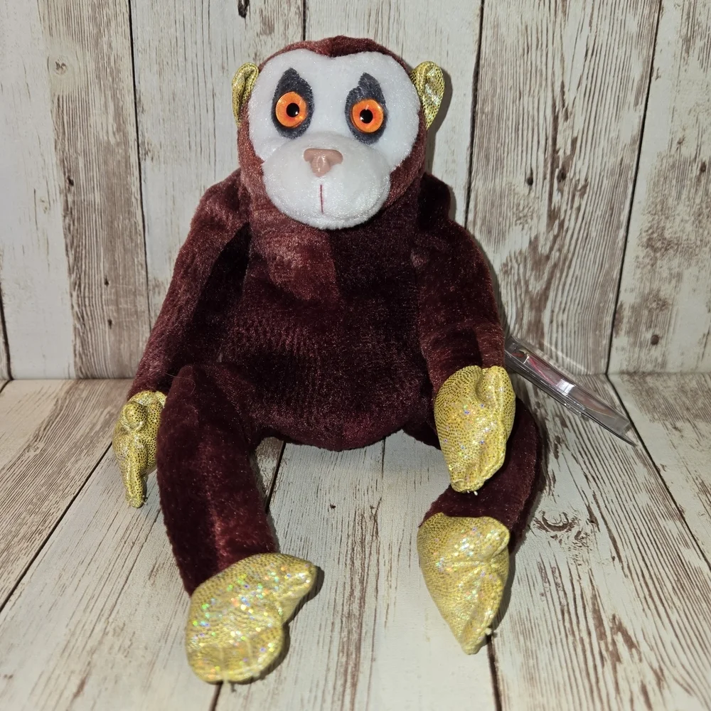 Plush Toy with Sparkly Gold Accents