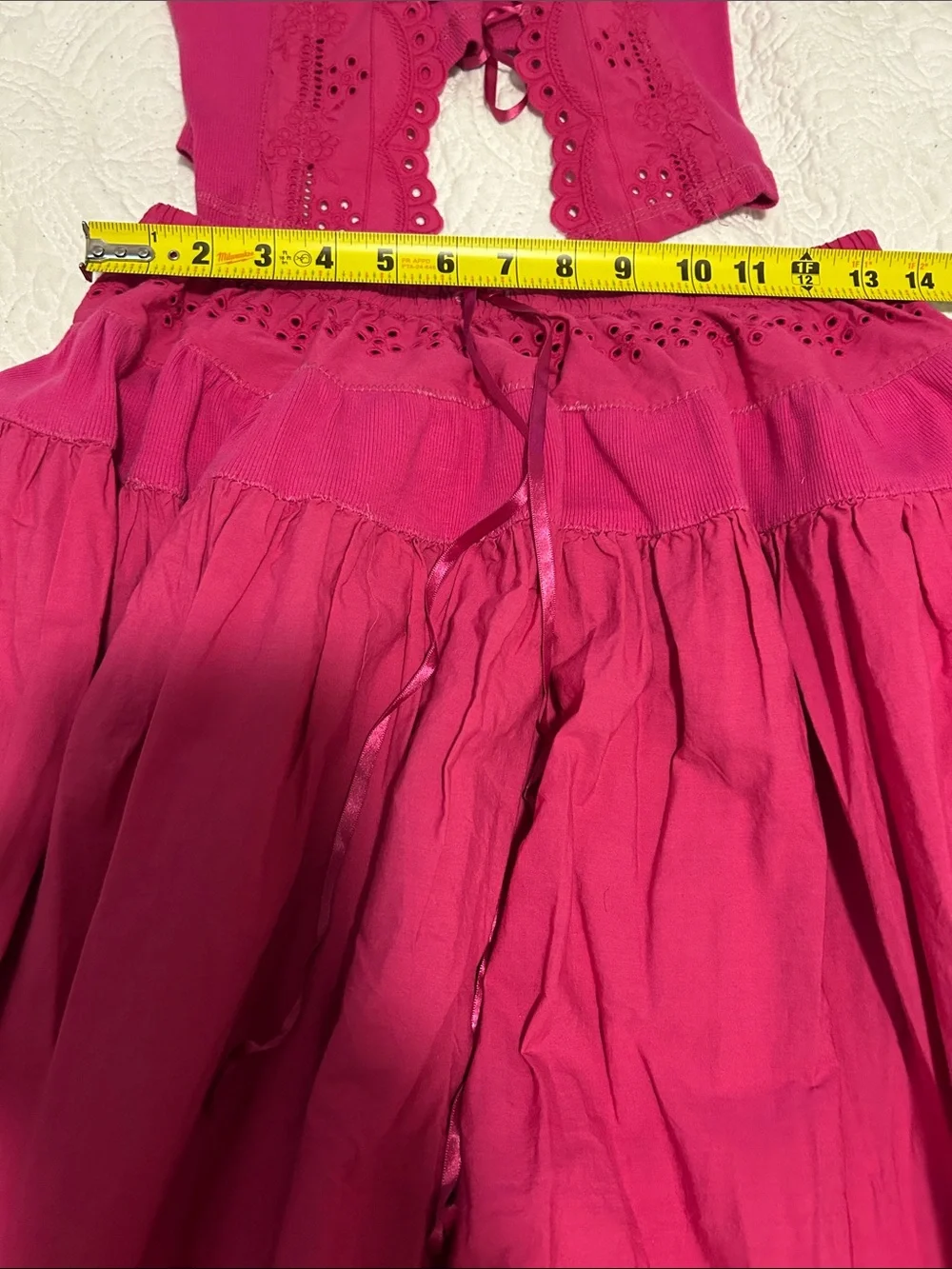 Free People easy trim gathered