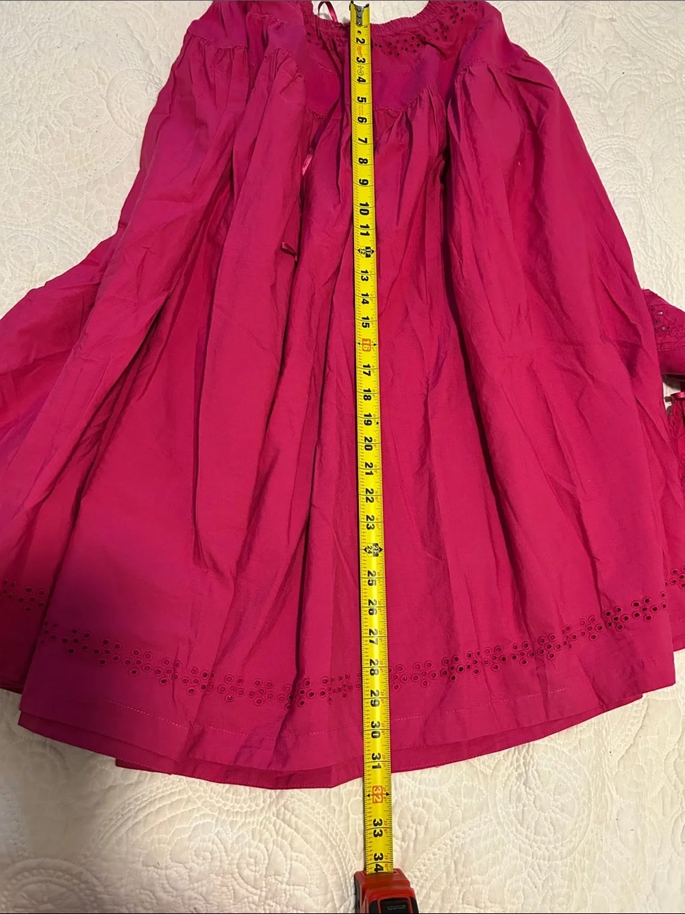 Free People maxi hem gathered