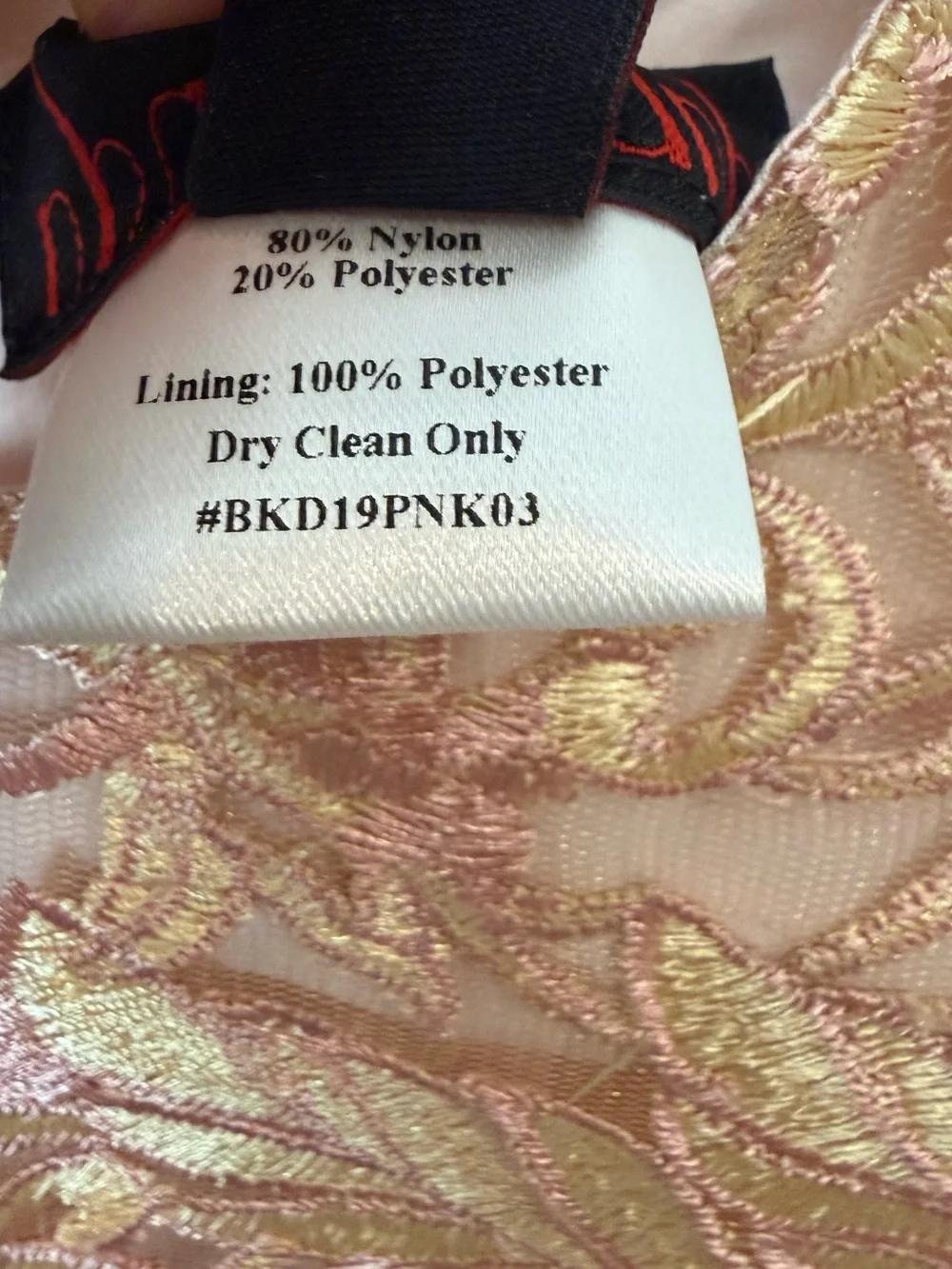 Nha Khanh Girls Blush Gold Embroidered Tulle Party Dress Formal Fancy Size 10