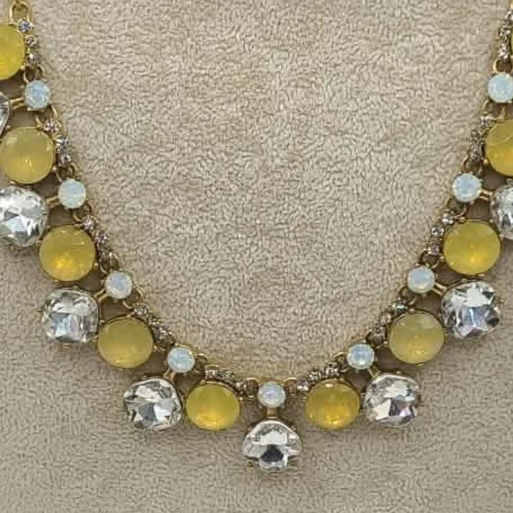 J. Crew Factory crystal tone gold