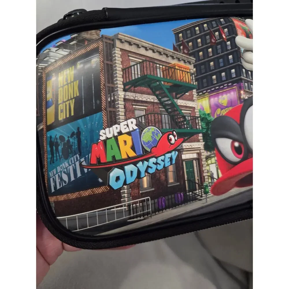Super Mario Odyssey Nintendo Switch Case Carrying Zip close Video Game