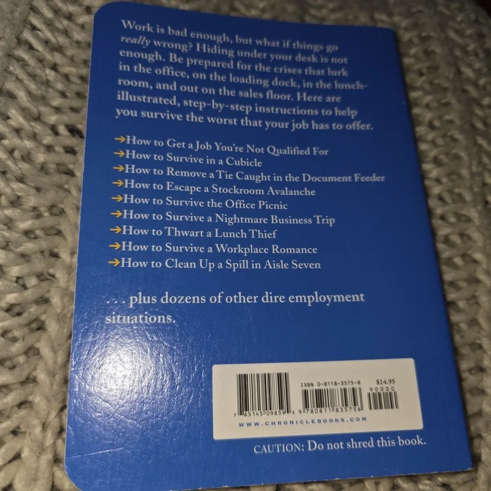 NEW Book Worst-Case Scenario Survival Handbook: Work