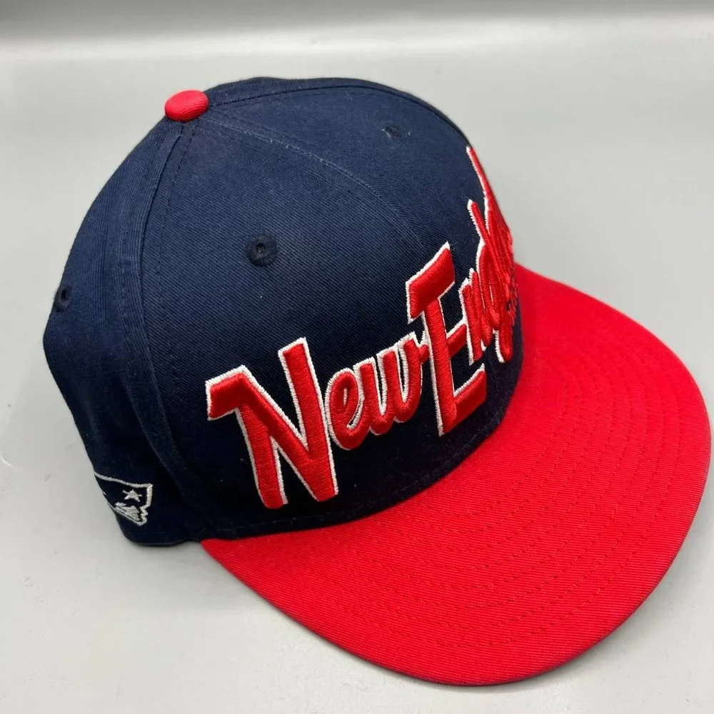 New England‎ Patriots NFL 9Fifty New Era Hat Snap back Cap Red Navy Men