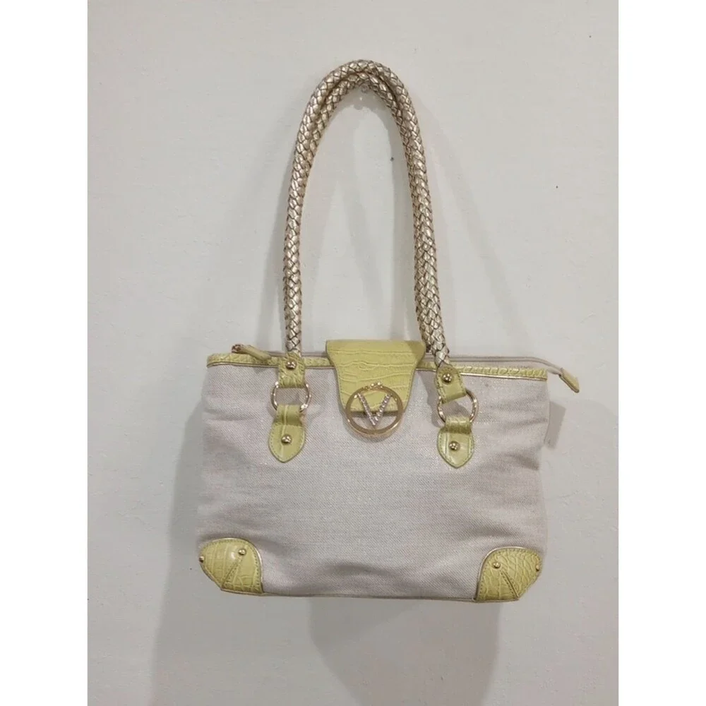 Valentino by Mario Valentino Jute Handbag