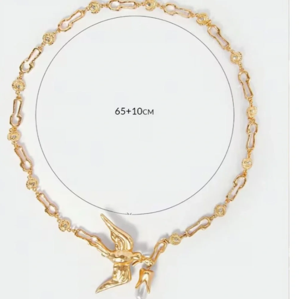 NEW! Gold Bird Pendant Chain Necklace - Women Jewelry