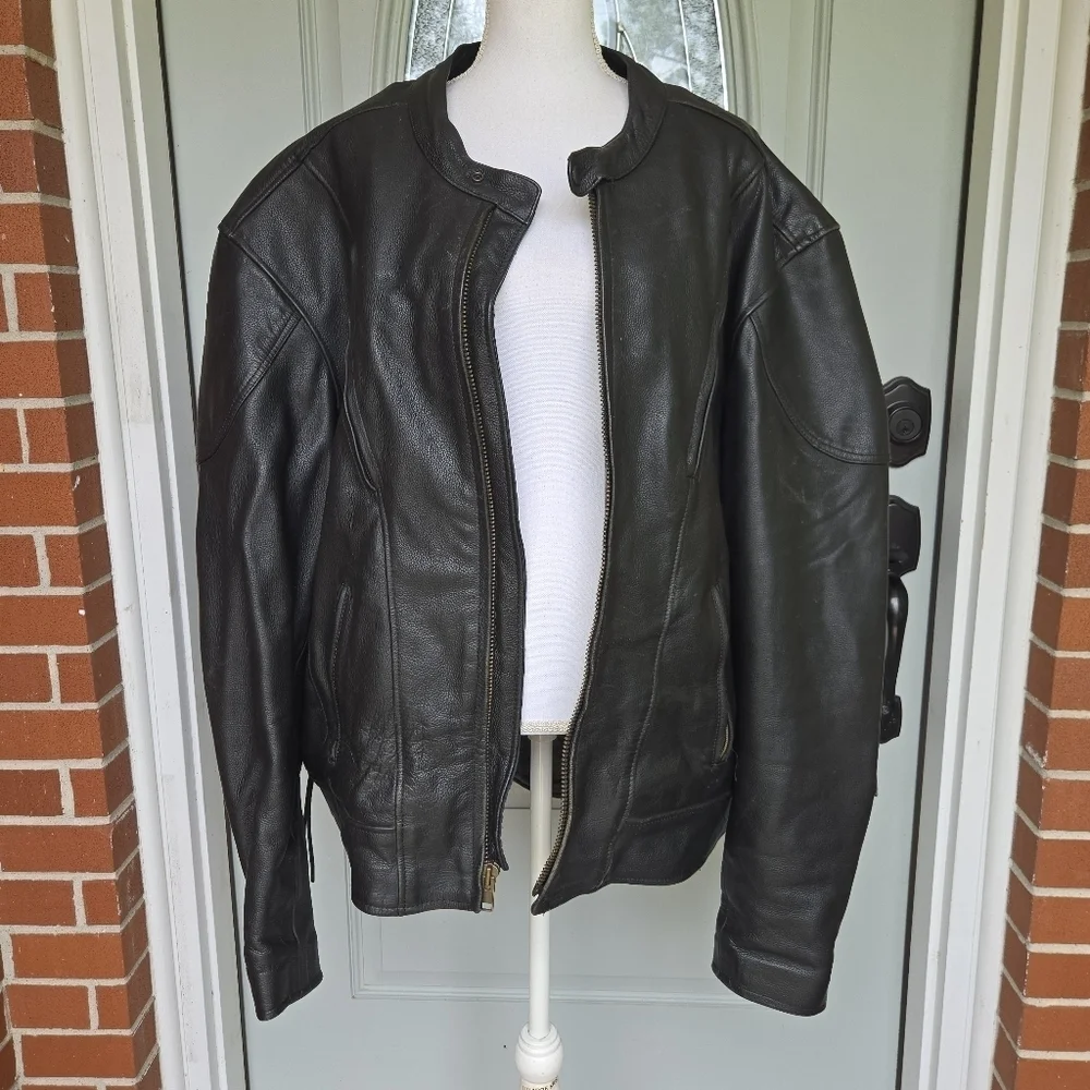 Pro-Rider Leather USA Black Leather Jacket