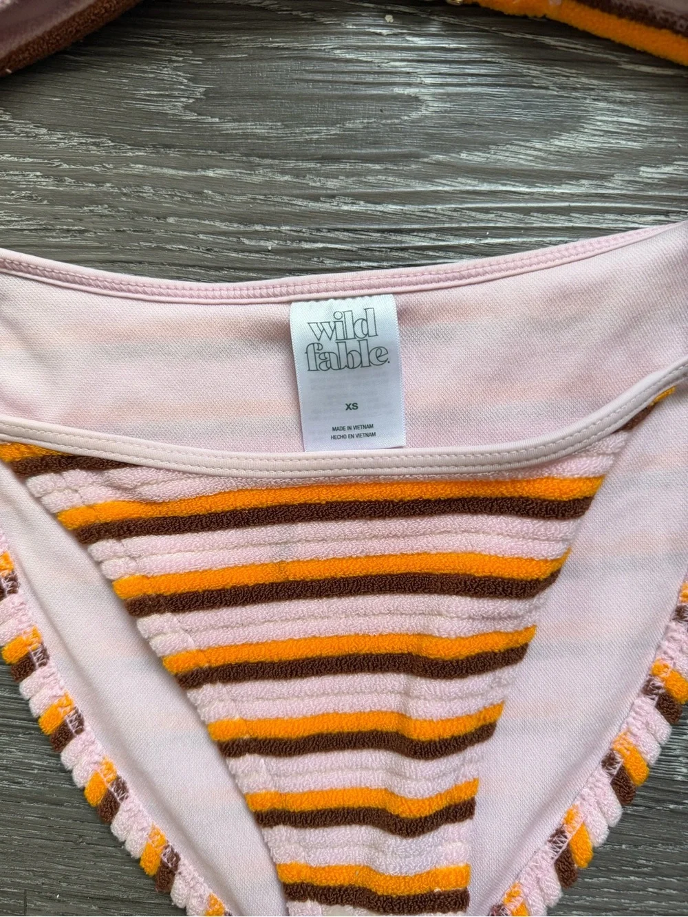 wild fable striped bikini