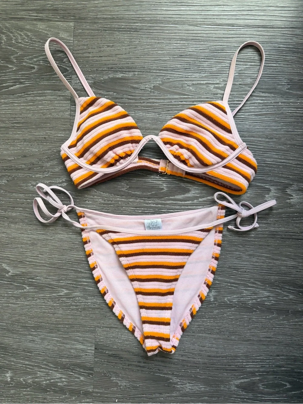 wild fable striped bikini