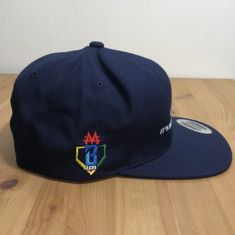NWT Baseballe Lifestyle 101 Homerun Hustle Hat x Monopoly Snapback Hat OSFM Navy