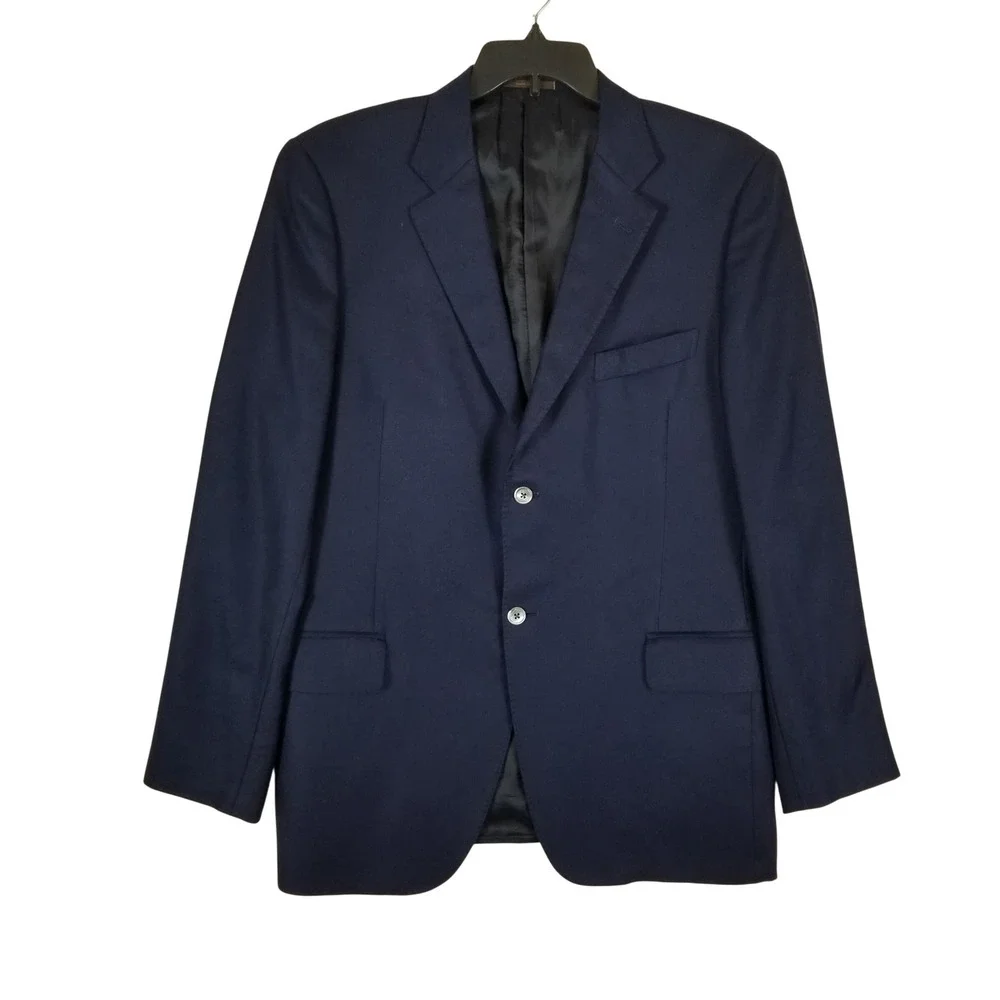 John W. Nordstrom Blazer Men 44L Navy Loro Piana 100% Cashmere Sport Coat Napoli