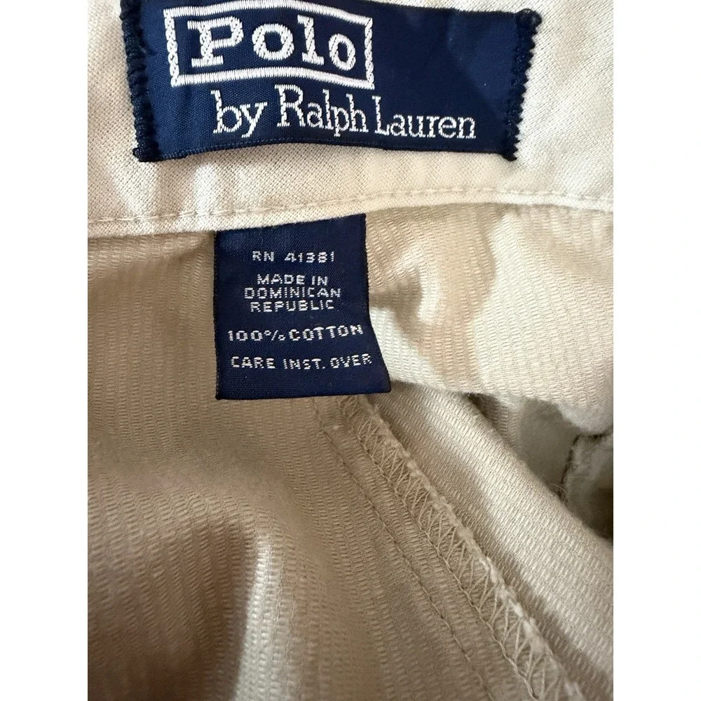 Polo Ralph Lauren Men's Beige Corduroy Casual Pants Classic Fit Size 38/32