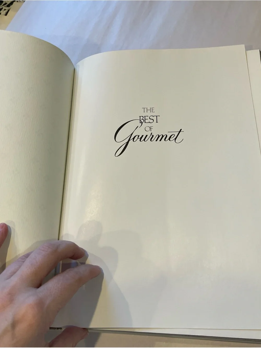 The Best Of Gourmet VOLUMN IV Hardcover Book 1989 - Excellent