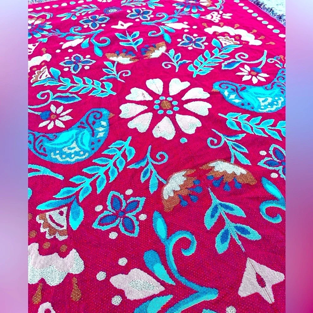 Free People-Reversible Tapestry Blanket