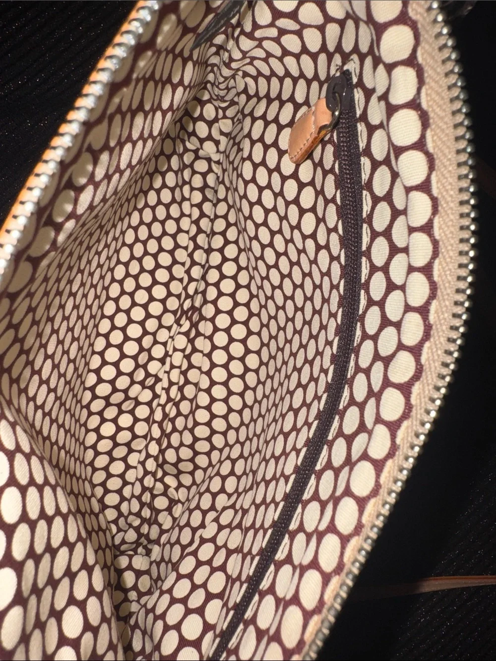 Brighton Sailboat Appliqué Crossbody in Beige and Tan