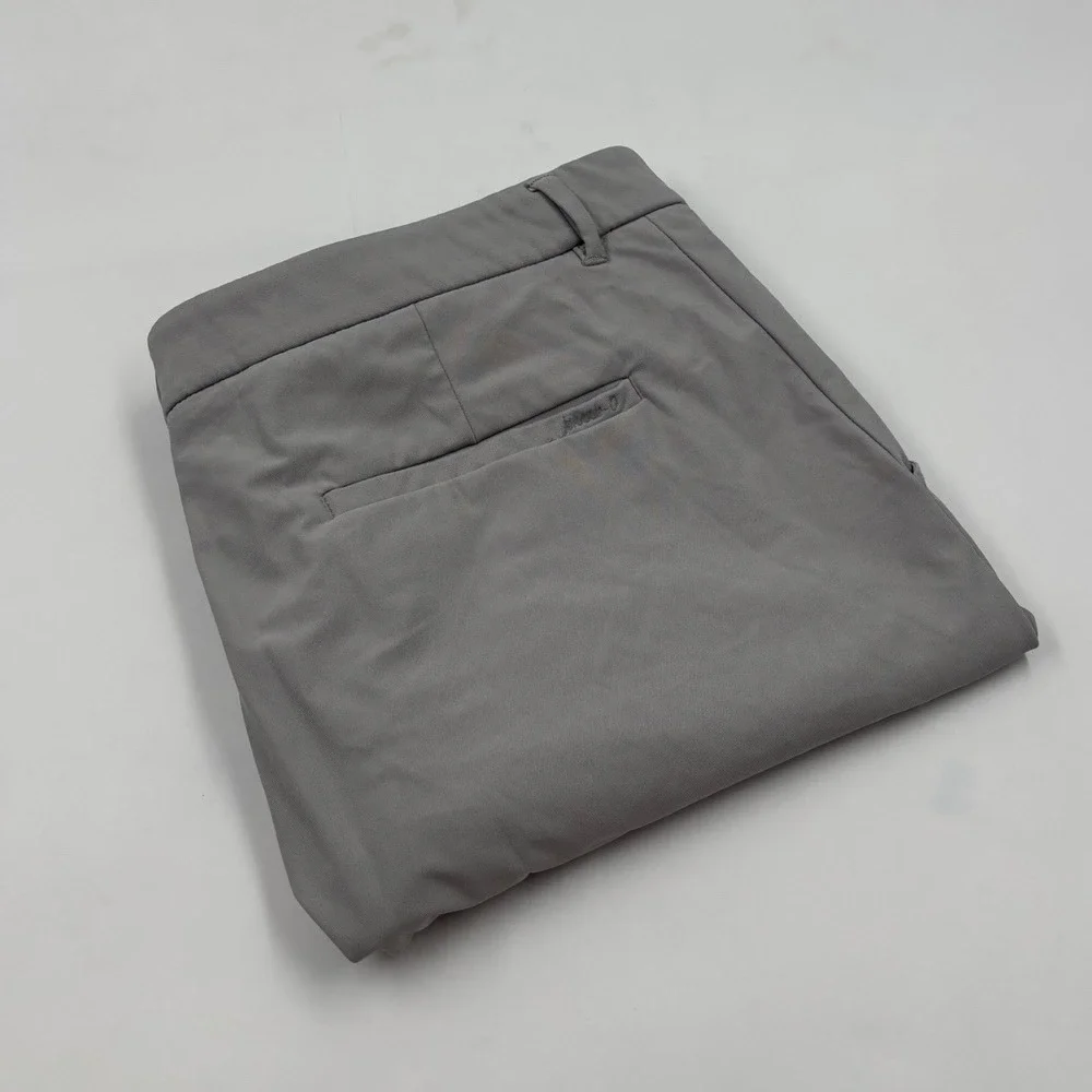 Johnnie-O Prep-Formance Men's 34 Gray Performance Flat Front Polyester Shorts