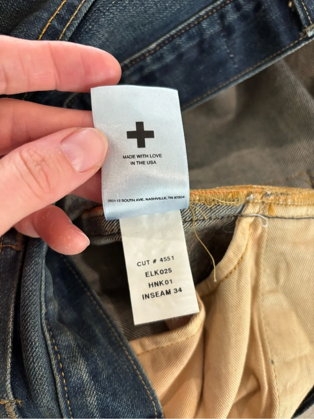 imogene + willie selvedge right