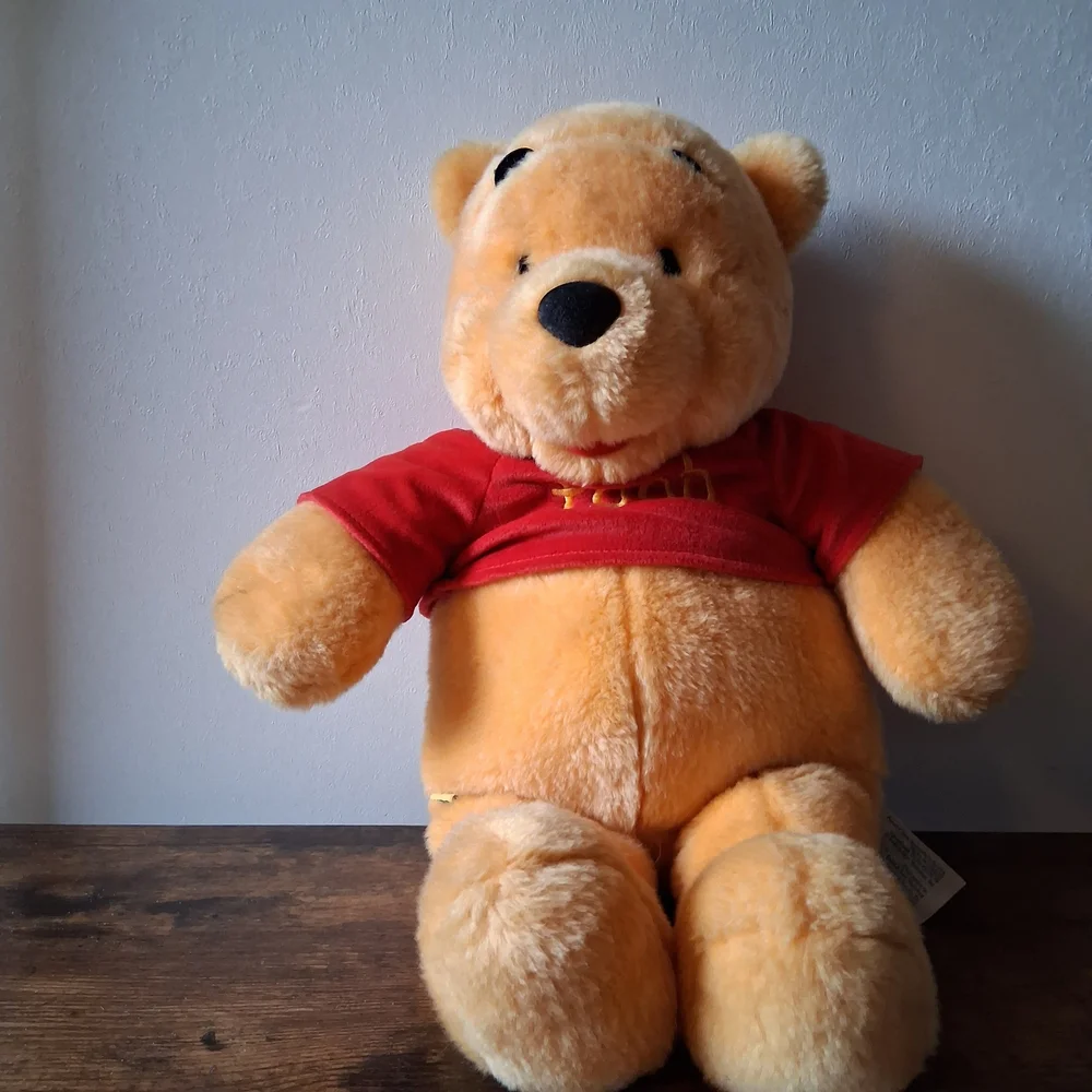 Build-A-Bear Golden Plush with Red Shirt
