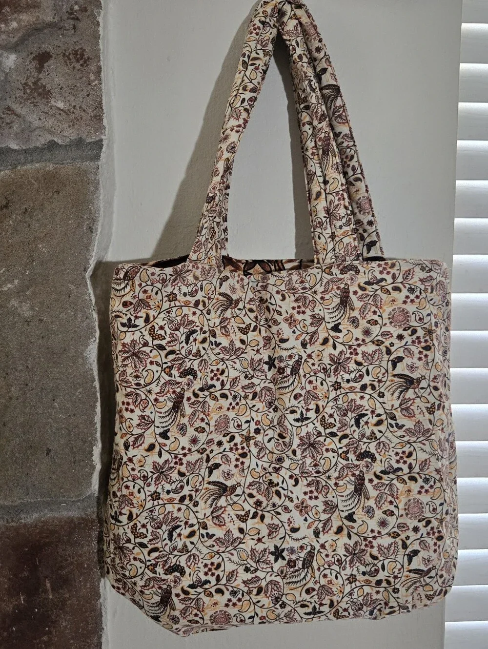 Handmade quilted tote