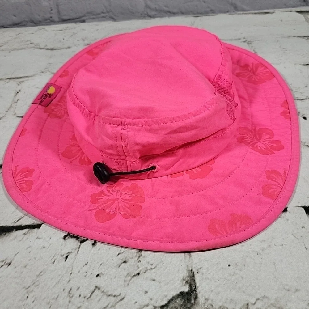 Sun Protection Zone Pink Childs Safari Bucket Hat Youth Size 50-54Cm